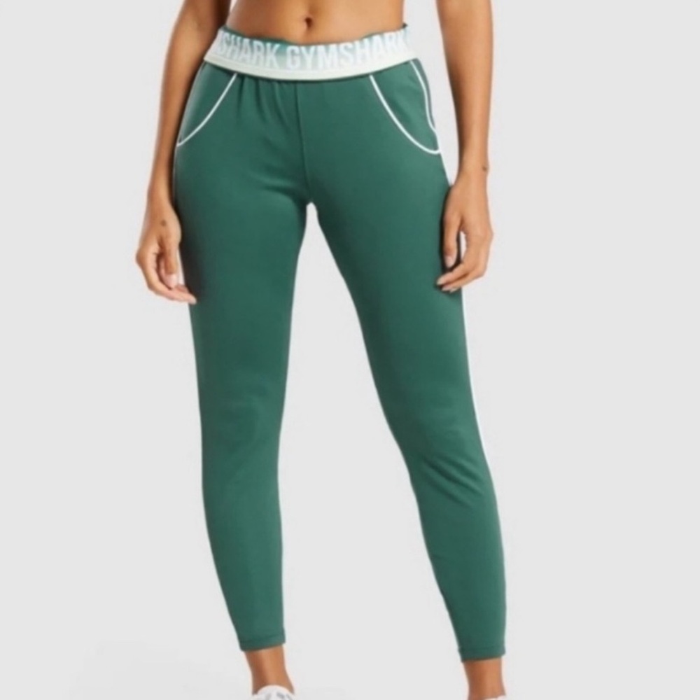 Gymshark Recess Joggers Green Pockets High Rise Small